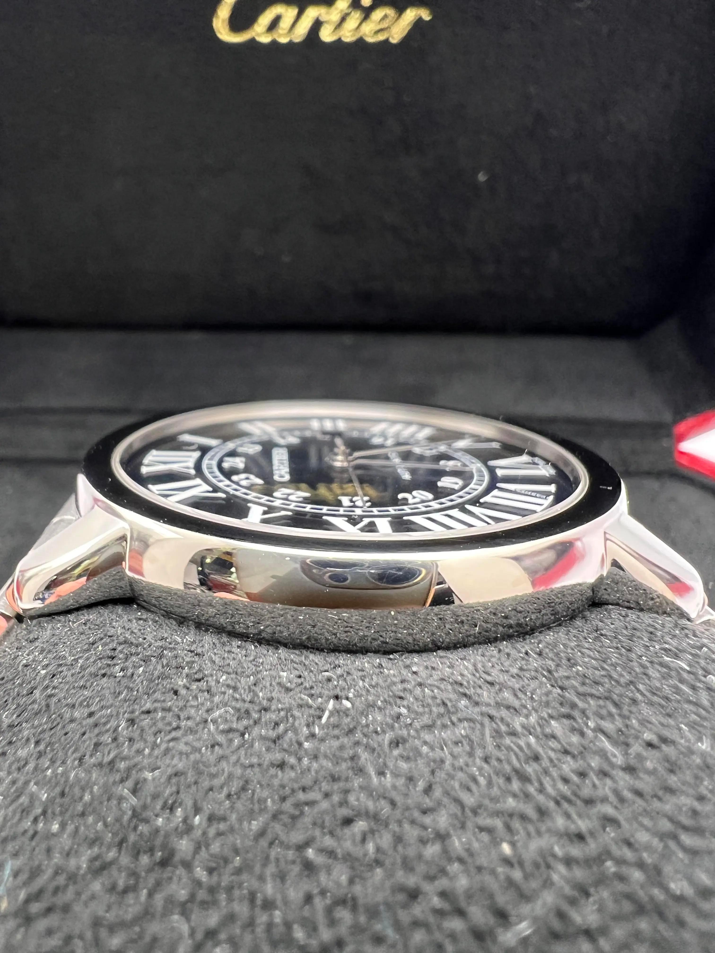 Cartier Ronde Solo XL 42mm Quadrante Blu Automatico Box Papers WSRN0023 in vendita 5