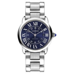 Cartier Ronde Solo XL 42mm Blue Dial Automatic Box Papers WSRN0023