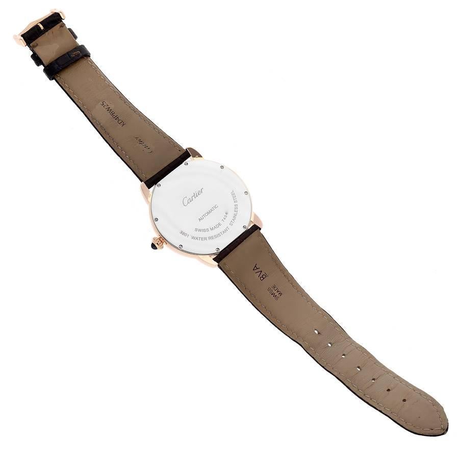 Cartier Ronde Solo XL Automatic Rose Gold Steel Mens Watch
