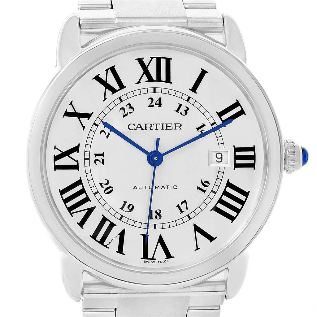 Cartier Ronde Solo XL Automatic Steel Men's Watch W6701011 4