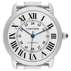 Cartier Ronde Solo XL Silver Dial Automatic Mens Watch W6701011