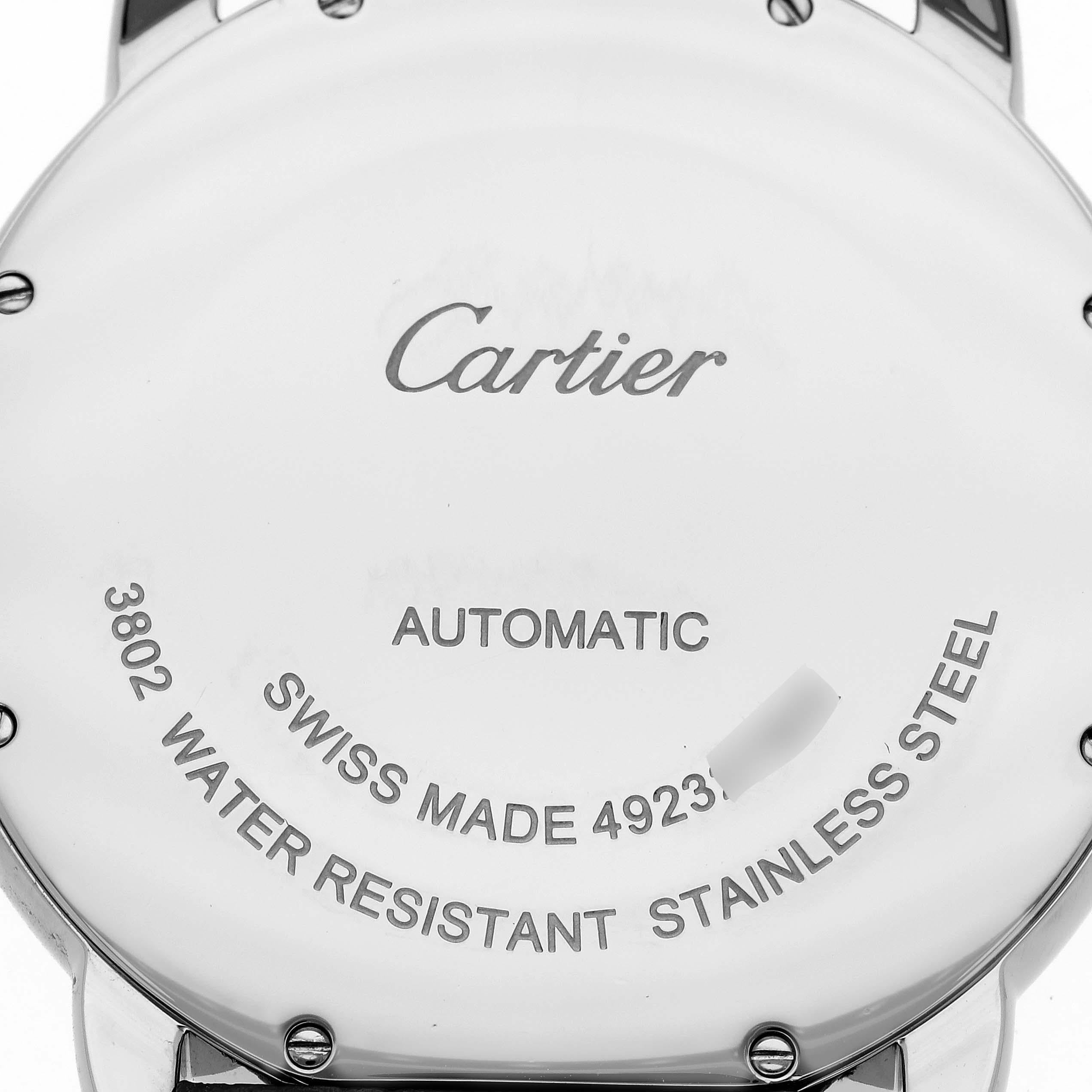 Cartier Ronde Solo XL Silver Dial Steel Mens Watch W6701010 Box Papers 1
