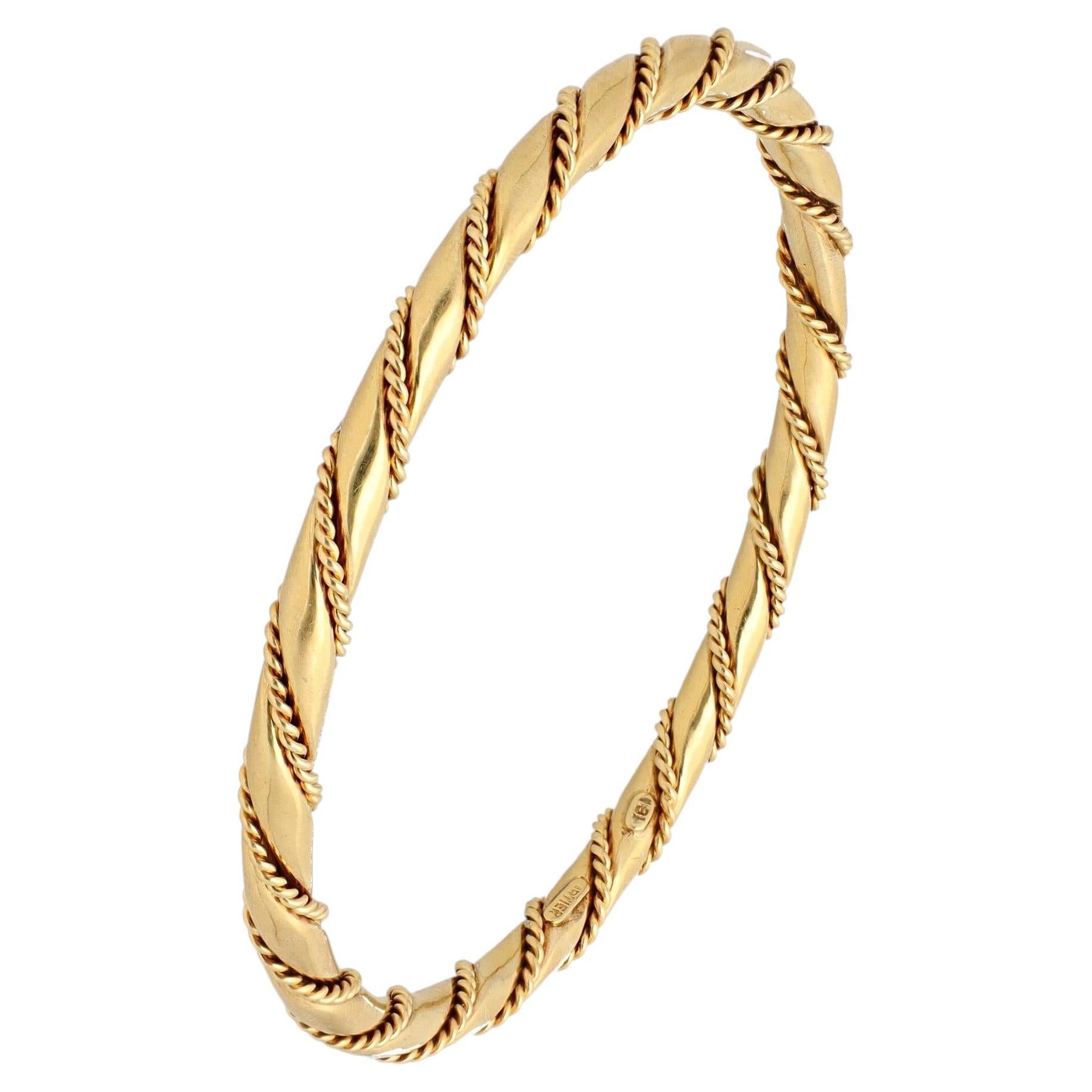 Cartier Bracciale con catena a corda intrecciata in vendita