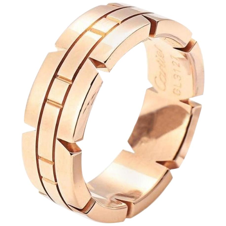 Cartier Rose Gold 18 Karat Ring For Sale