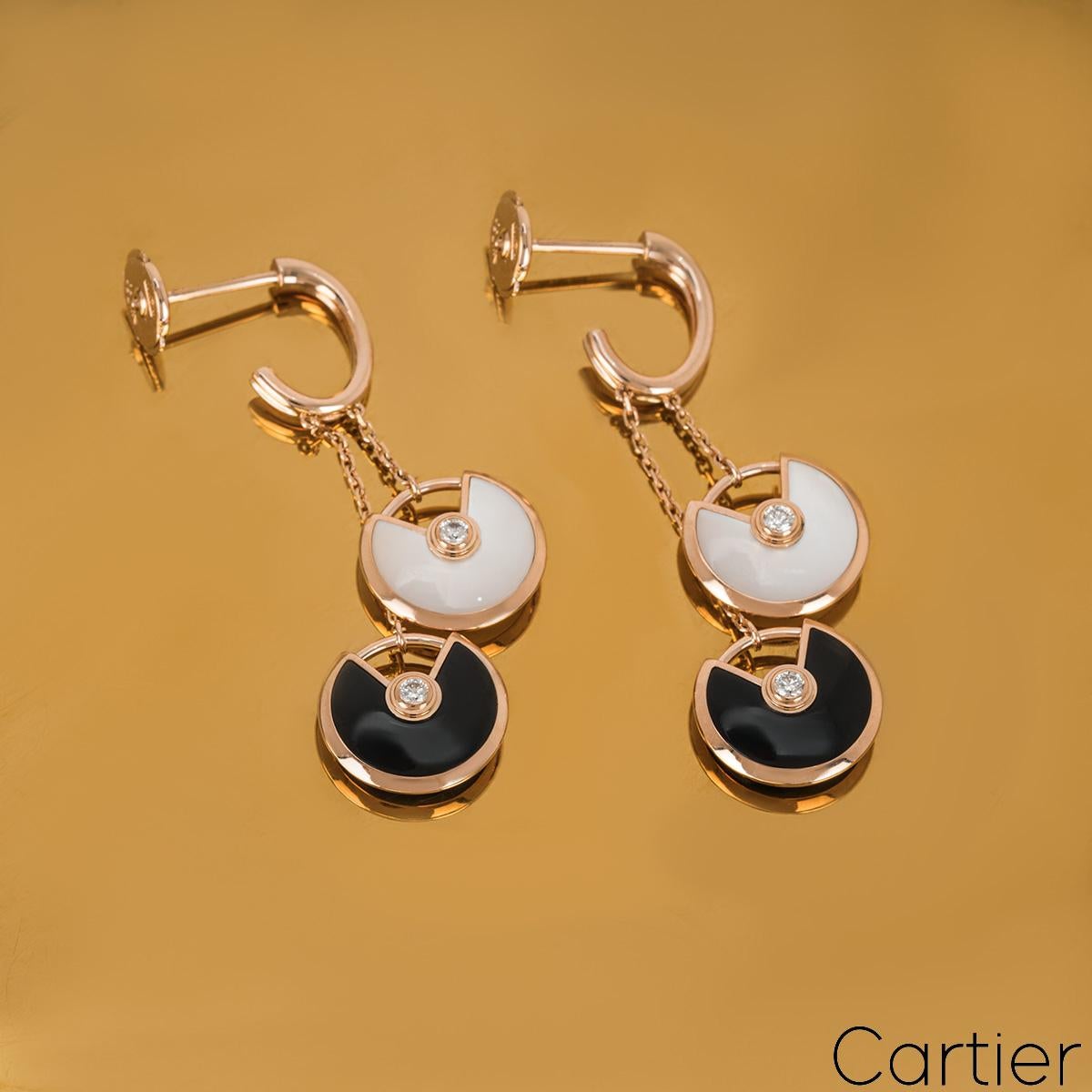 Cartier Rose Gold Amulette De Cartier XS Earrings B8301251 For Sale 2