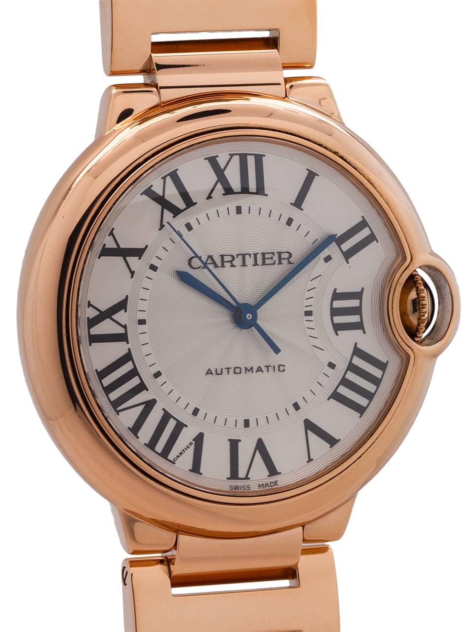 Cartier Rose Gold Ballon Bleu Automatic Wristwatch, circa 2015 In Excellent Condition In West Hollywood, CA