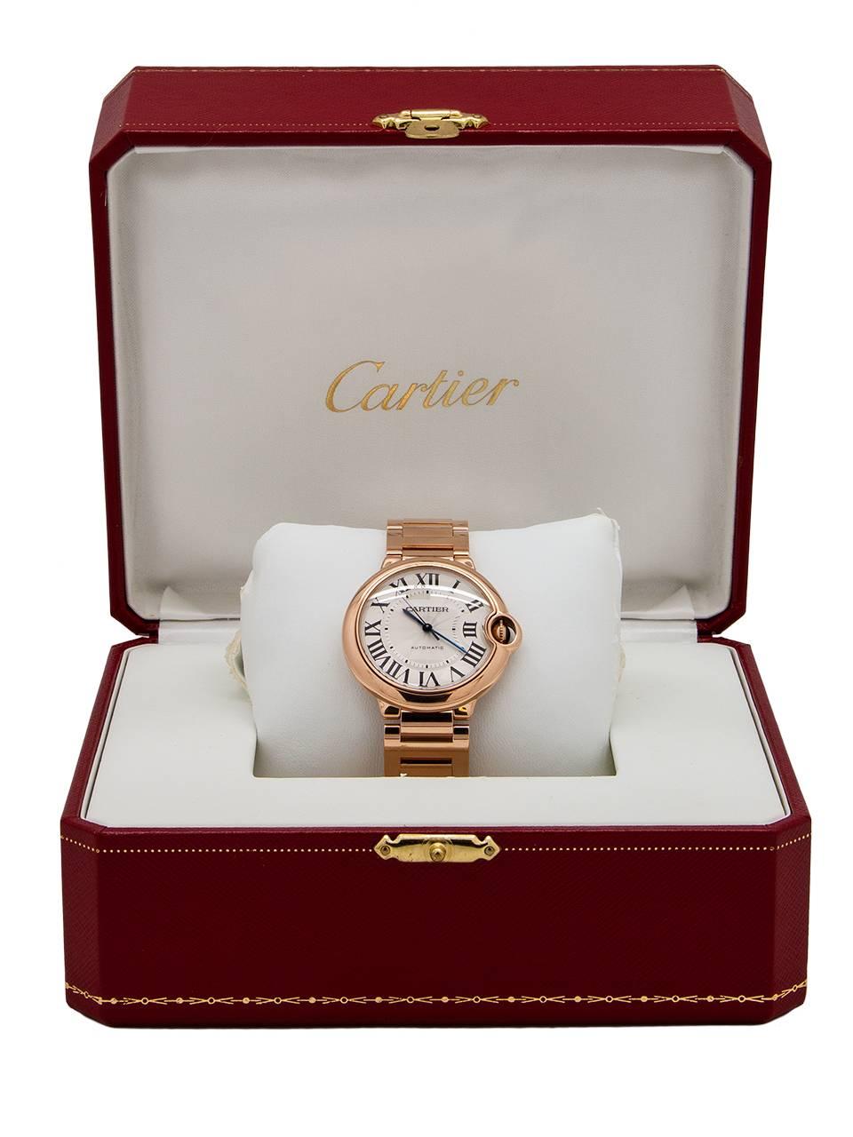 Cartier Rose Gold Ballon Bleu Automatic Wristwatch, circa 2015 2