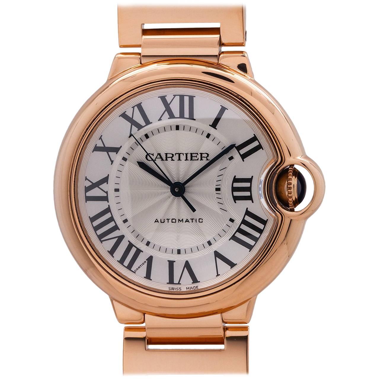 Cartier Rose Gold Ballon Bleu Automatic Wristwatch, circa 2015