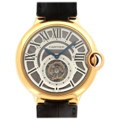 Cartier Rose Gold Ballon Bleu Flying Tourbillon Wristwatch 