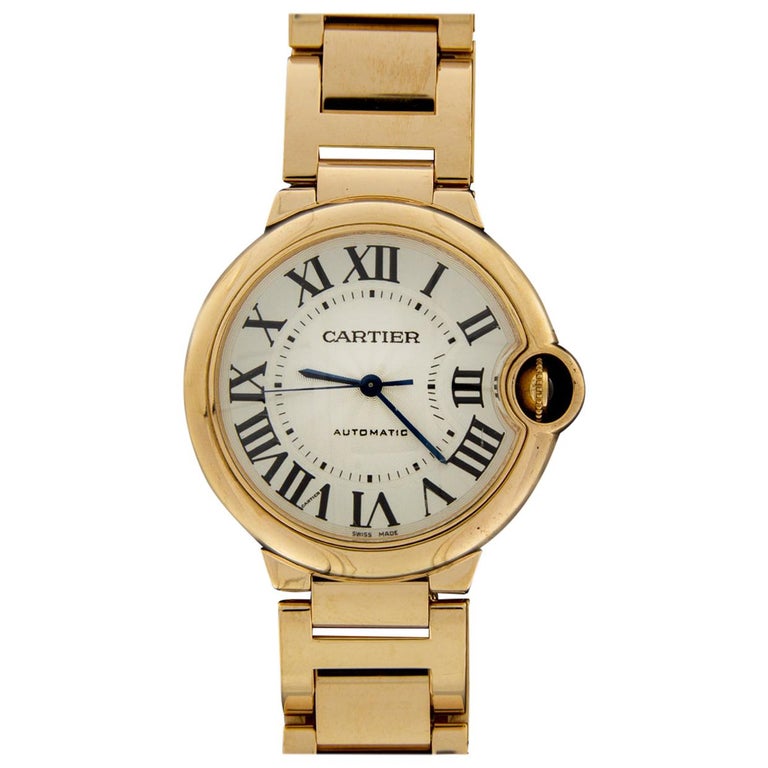 Cartier Rose Gold Ballon Bleu Luxury Watch For Sale at 1stDibs