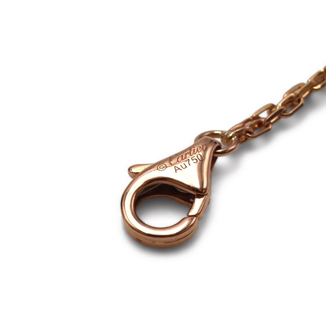Cartier: Halskette aus Roségold mit Kette 4