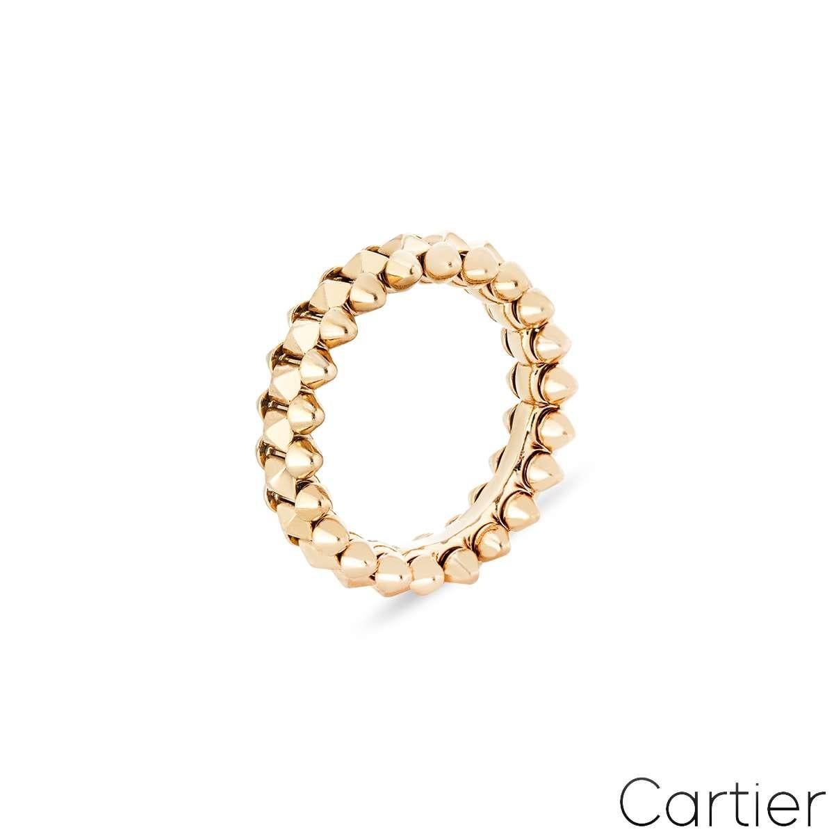 For Sale:  Cartier Rose Gold Clash de Cartier SM Ring Size 48 B4229800 2