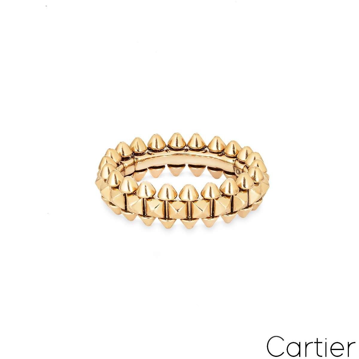 For Sale:  Cartier Rose Gold Clash de Cartier SM Ring Size 48 B4229800 3