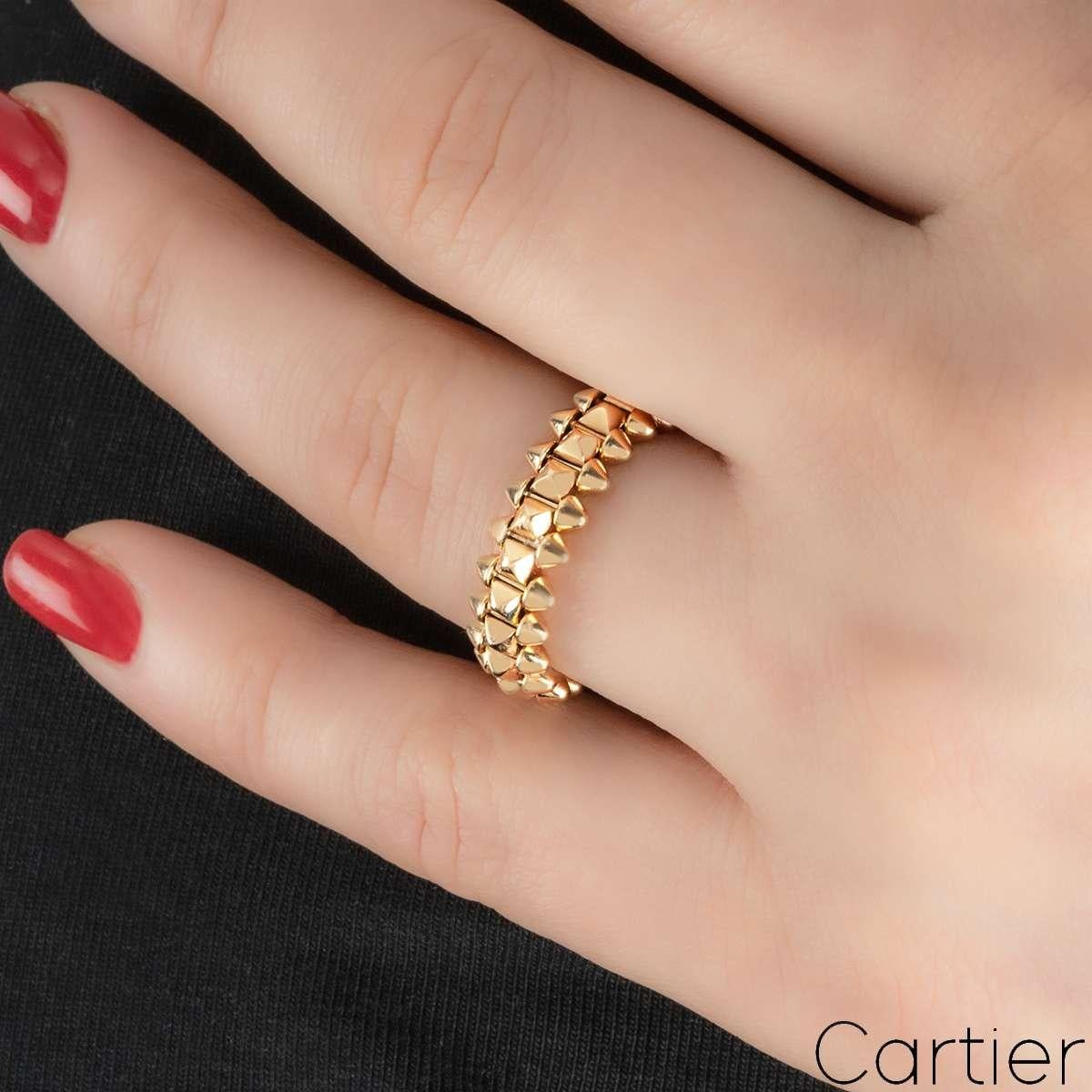 For Sale:  Cartier Rose Gold Clash de Cartier SM Ring Size 48 B4229800 5