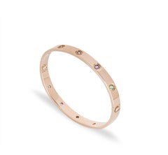 Cartier Rose Gold Coloured Stones Love Bracelet Size 16 B6036516