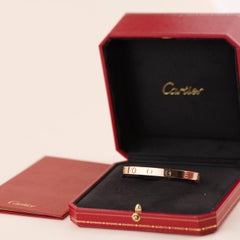 Cartier Rose Gold Cuff Love Bracelet Size 18