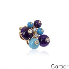 Cartier Rose Gold Delices De Goa Multi-Gem and Diamond Pendant