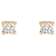 Cartier Rose Gold Diamond C de Cartier Earrings 1.21ct TDW XXX N8502300