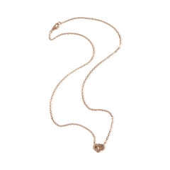 Cartier Rose Gold Diamond C de Cartier Heart Necklace