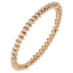 Cartier Rose Gold Diamond Clash de Cartier Bracelet Size 15 N6715015
