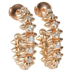 Cartier Rose Gold Diamond Clash de Cartier Earrings