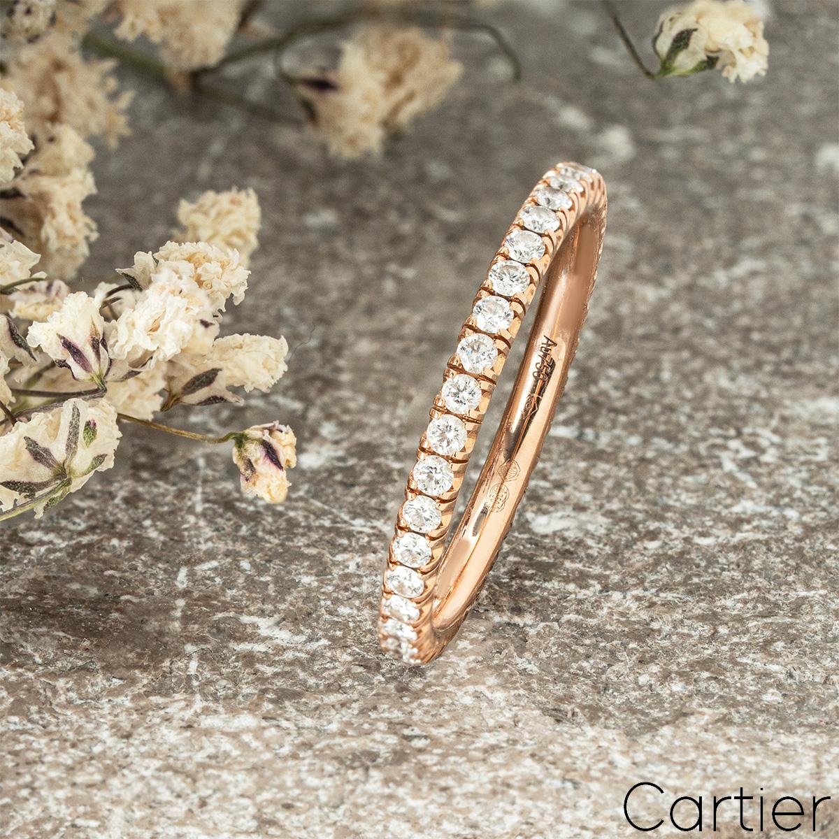 Women's Cartier Rose Gold Diamond Étincelle De Cartier Full Eternity Ring B4086500