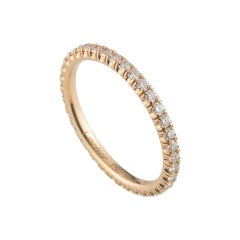 Cartier Rose Gold Diamond Etincelle Eternity Band Ring