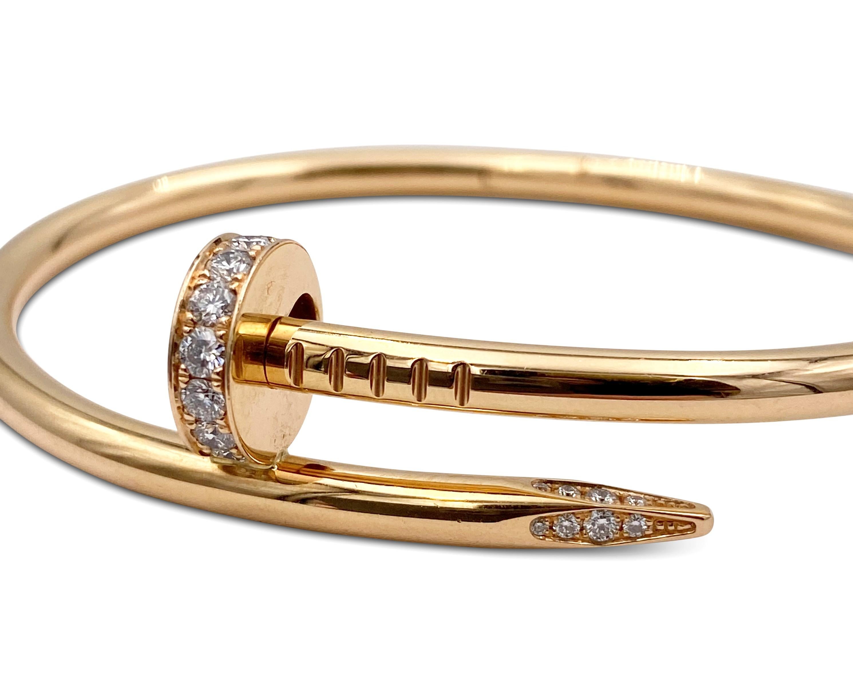 cartier bracelet clou diamant