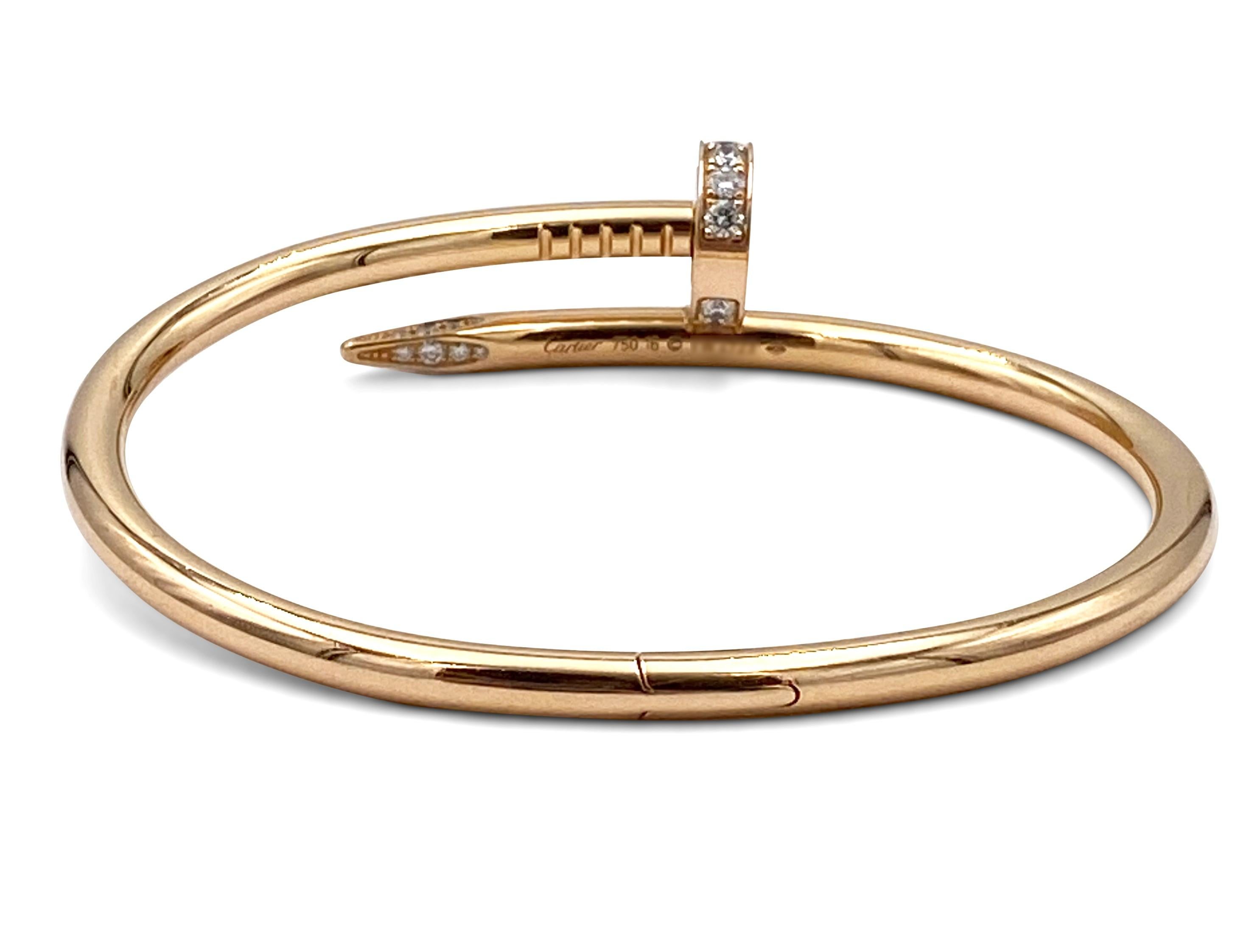 Cartier Rose Gold Diamond Juste un Clou Bracelet 1