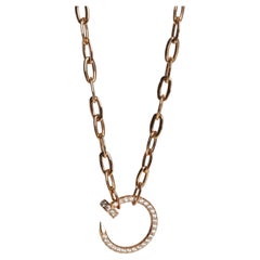 Cartier Rose Gold Diamond Juste Un Clou Necklace