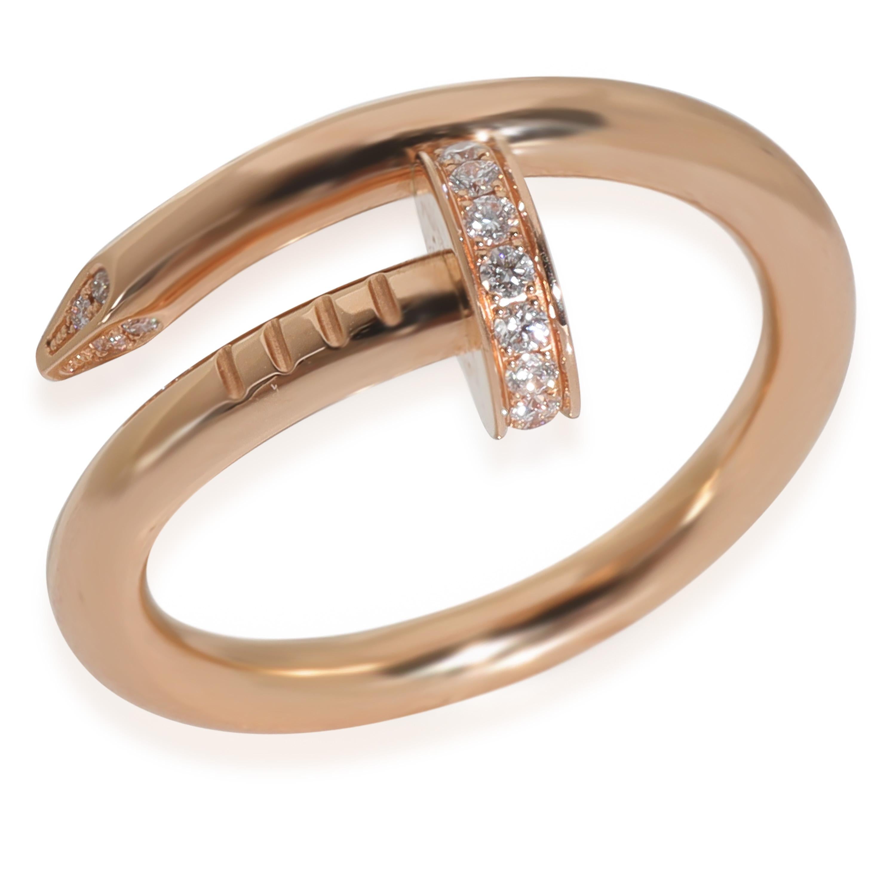 Cartier Rose Gold Diamant Juste Un Clou Ring im Zustand „Hervorragend“ im Angebot in New York, NY
