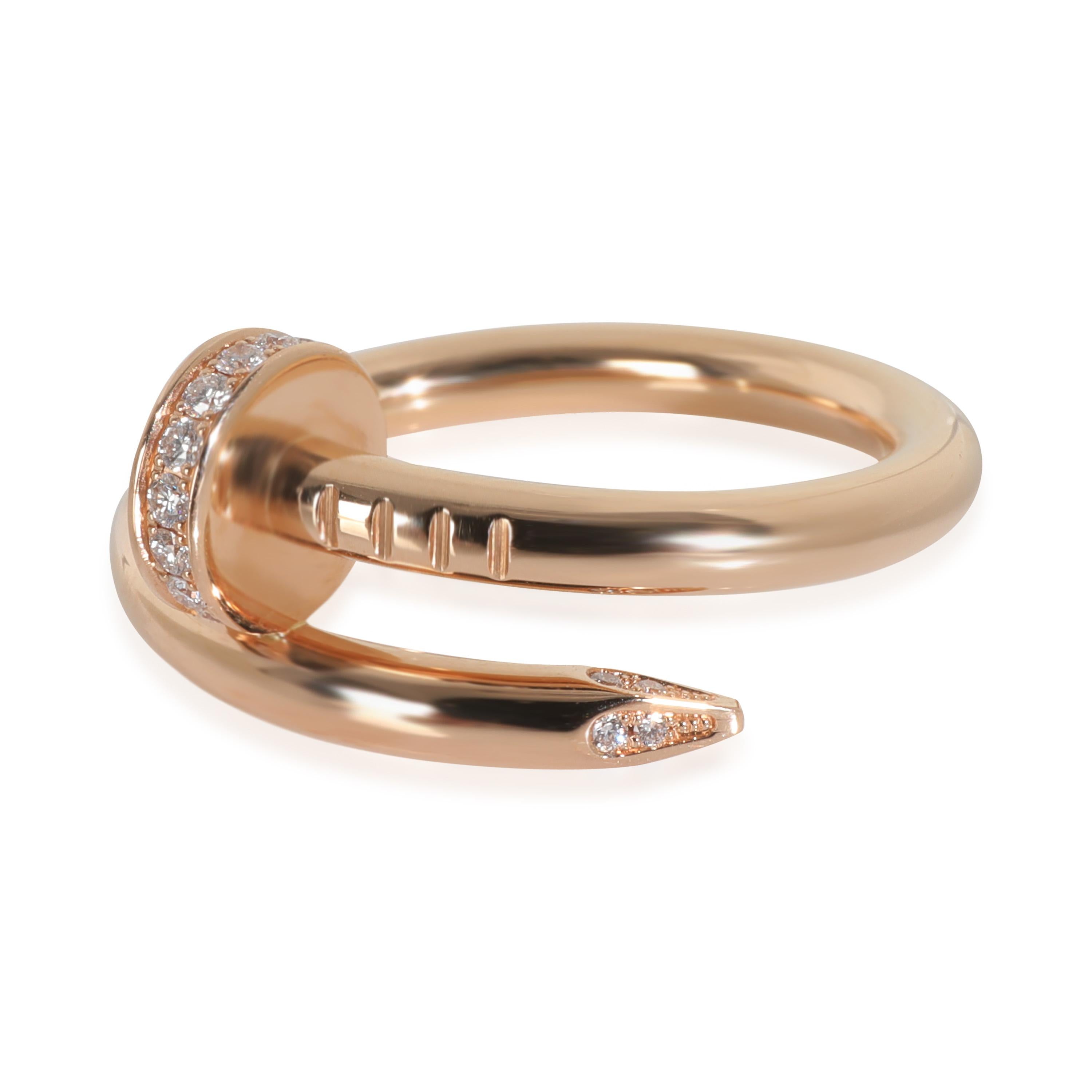 Cartier Rose Gold Diamant Juste Un Clou Ring für Damen oder Herren im Angebot