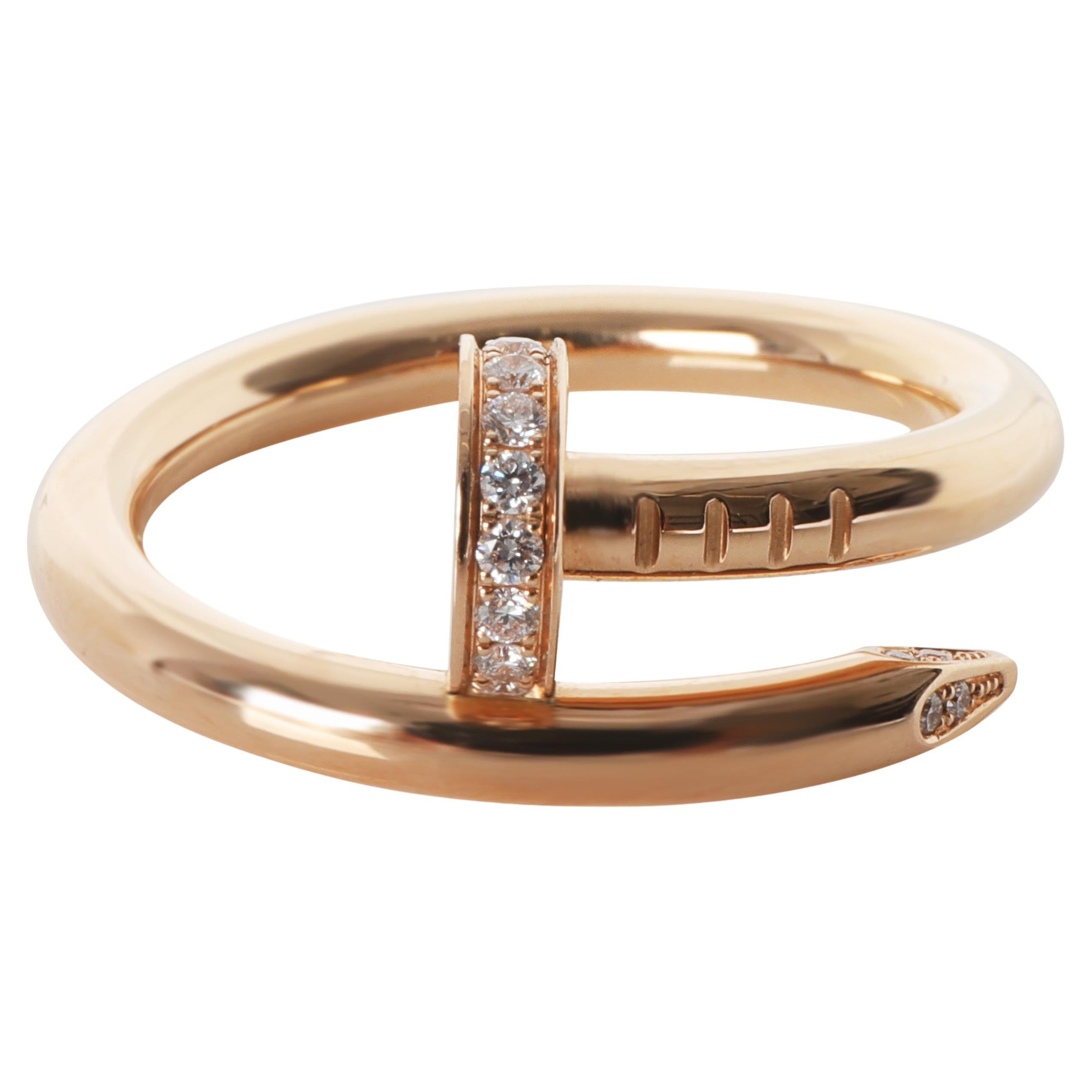 Bague Juste Un Clou en or rose et diamants de Cartier