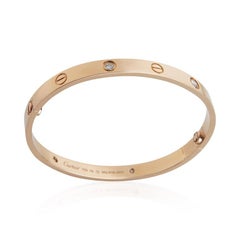 Cartier Rose Gold Diamond Love Bracelet