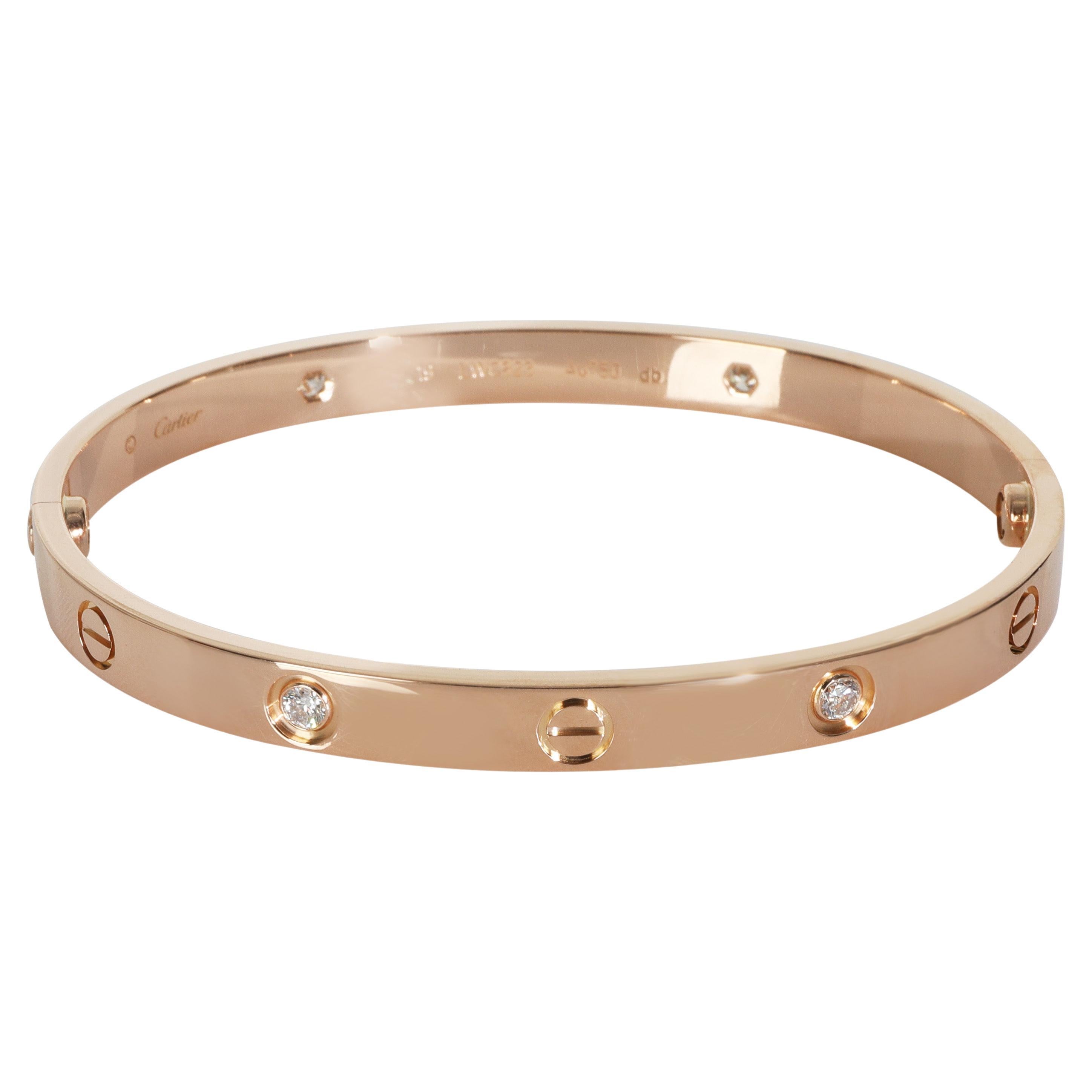 Bracelet Love en or rose et diamants de Cartier