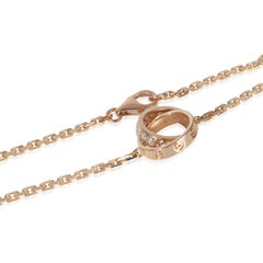 Cartier Rose Gold Diamond Love Necklace