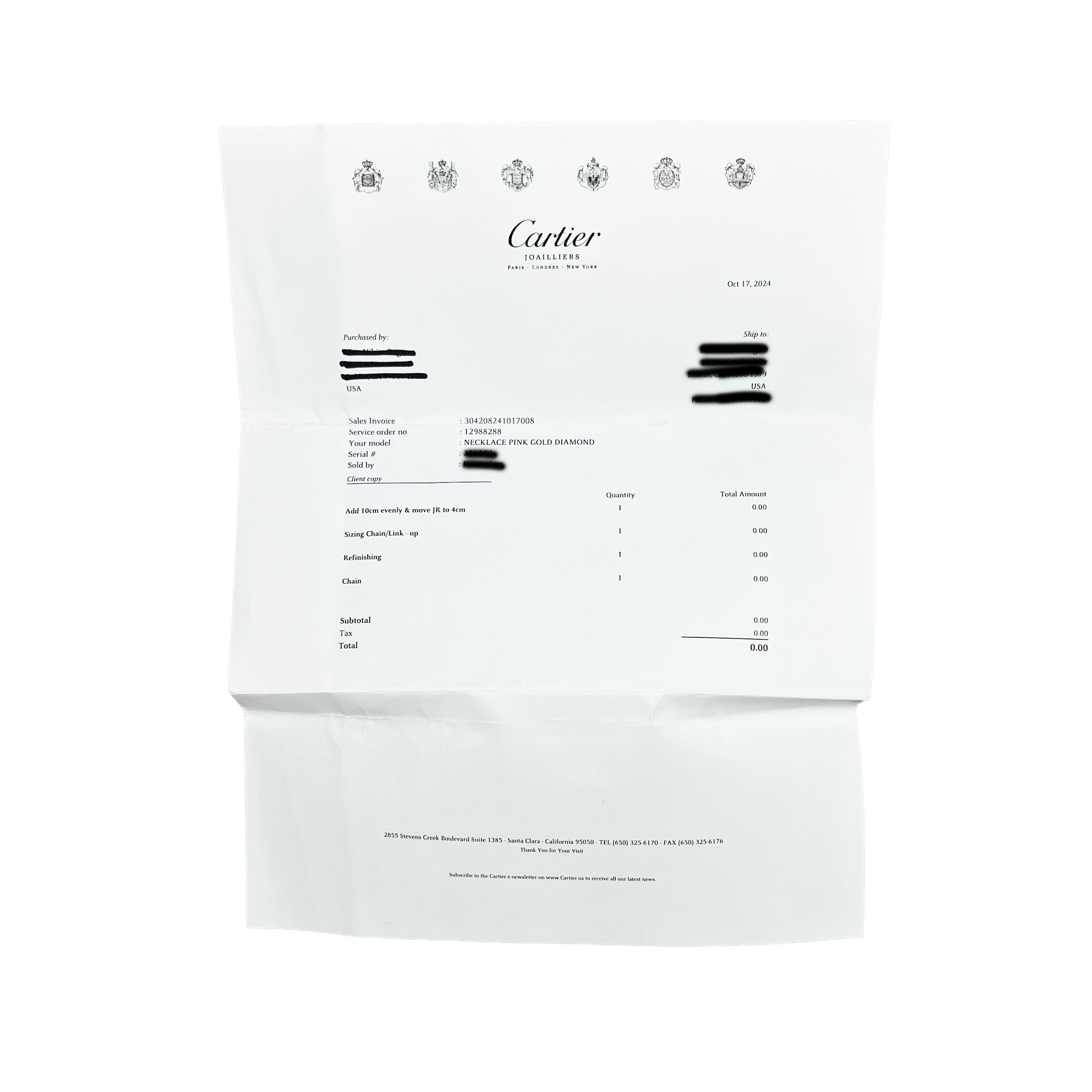 Ciondolo dell'amore con diamanti in oro rosa di Cartier in vendita 1