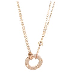 Cartier Rose Gold Diamond Love Pendant