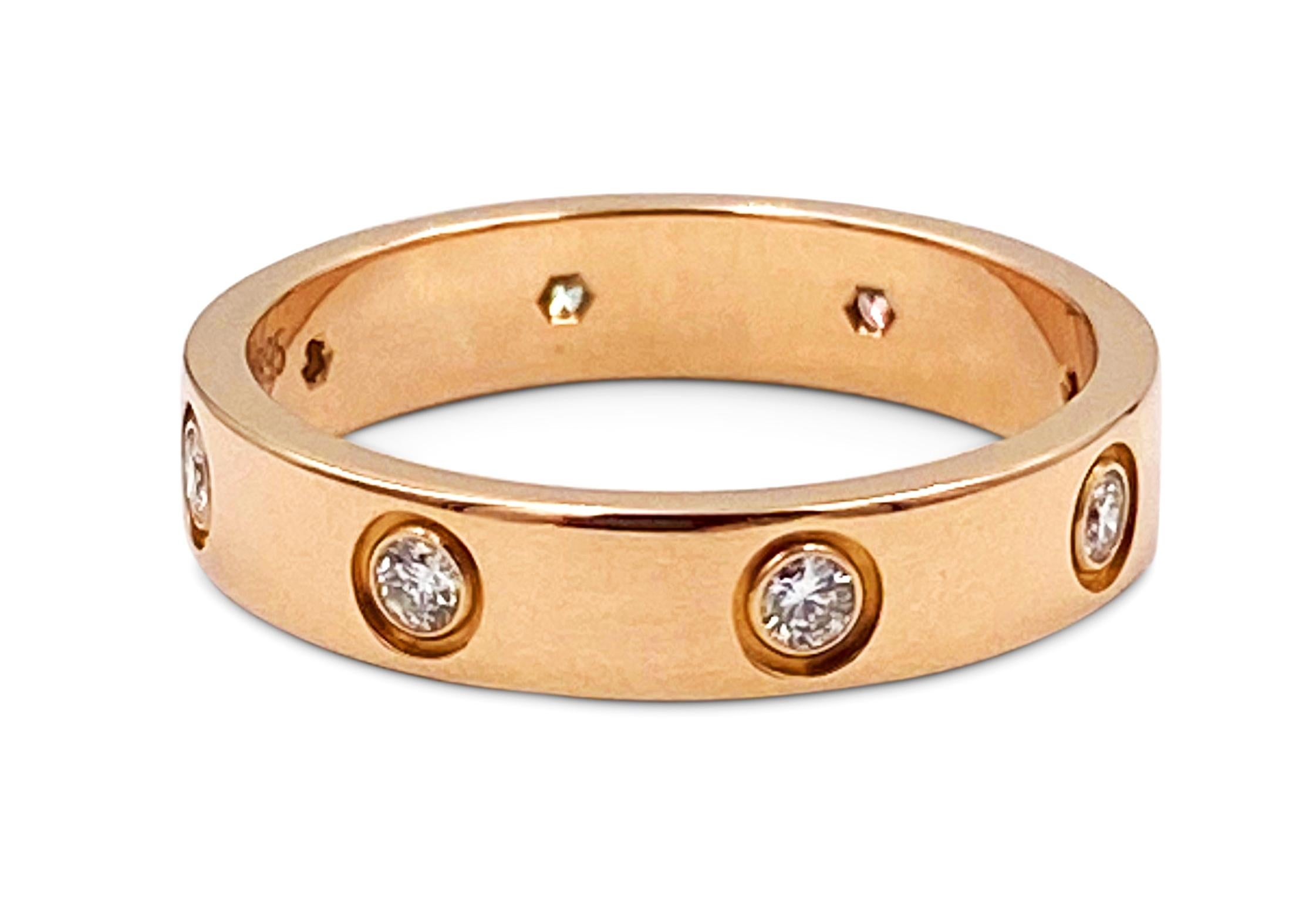 cartier love ring stack
