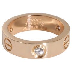 Cartier Rose Gold Diamond Love Ring