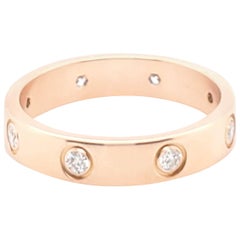 Cartier Rose Gold Diamond Love Ring
