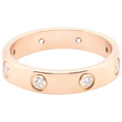 Cartier Rose Gold Diamond Love Ring