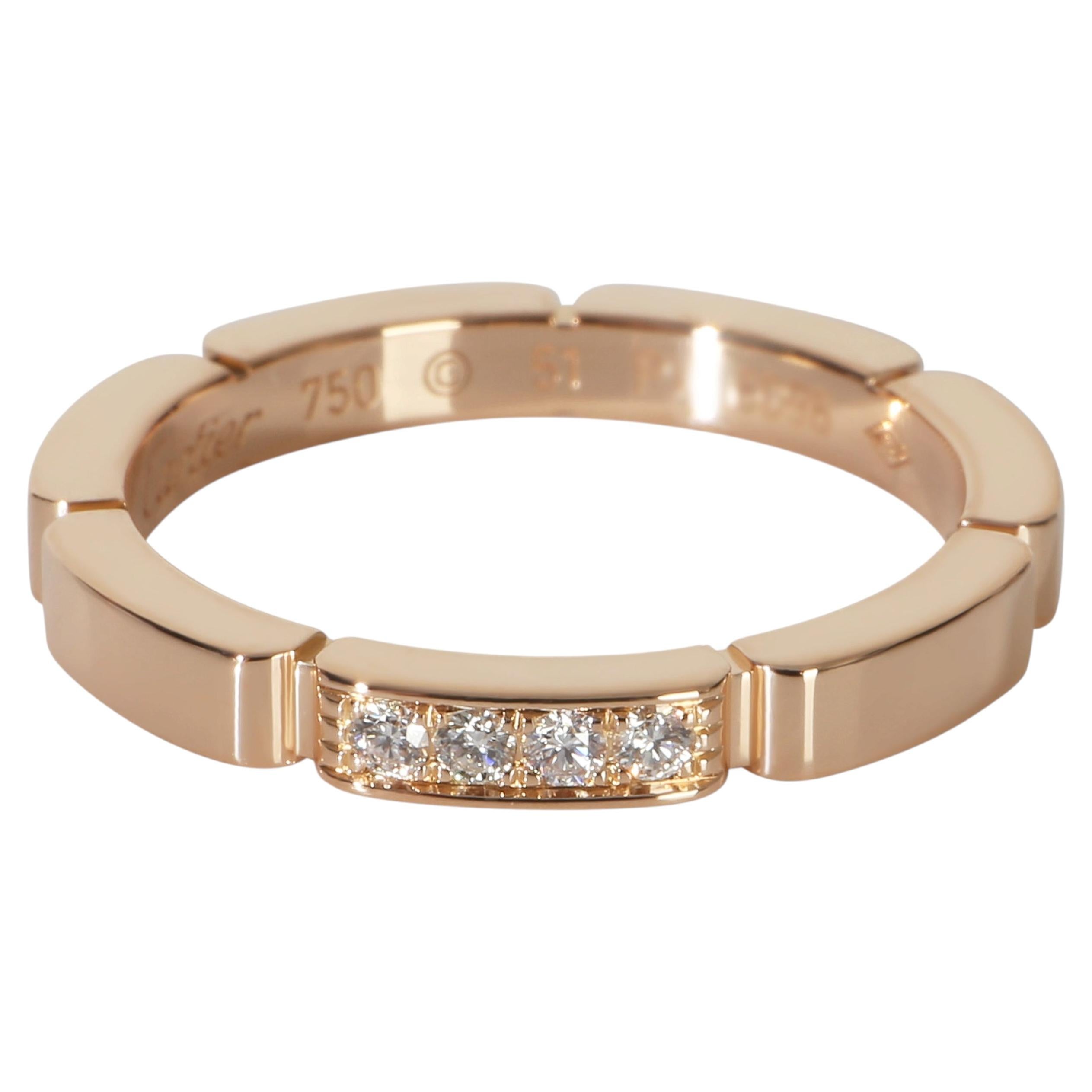 Bague « Maillon Panthère » en or rose et diamants de Cartier
