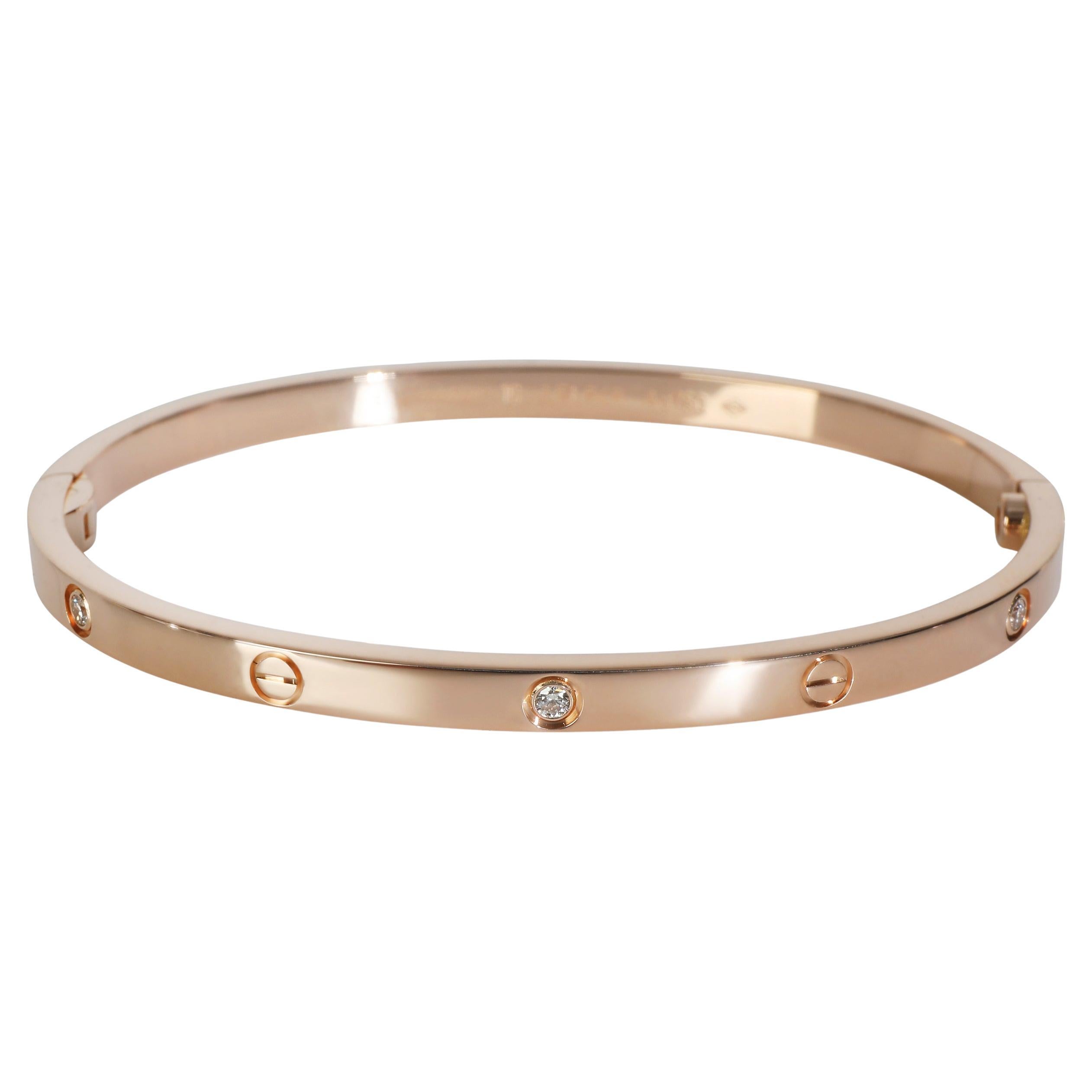 Cartier Bracciale dell
amore modello piccolo con diamanti in oro rosa