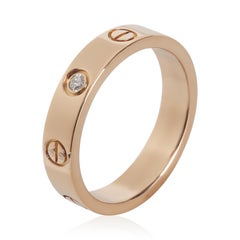Cartier Rose Gold Diamond Small Model Love Ring