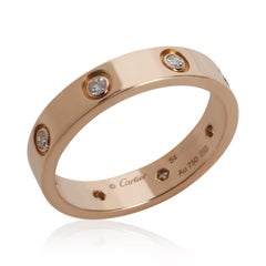 Cartier Rose Gold Diamond Small Model Love Ring