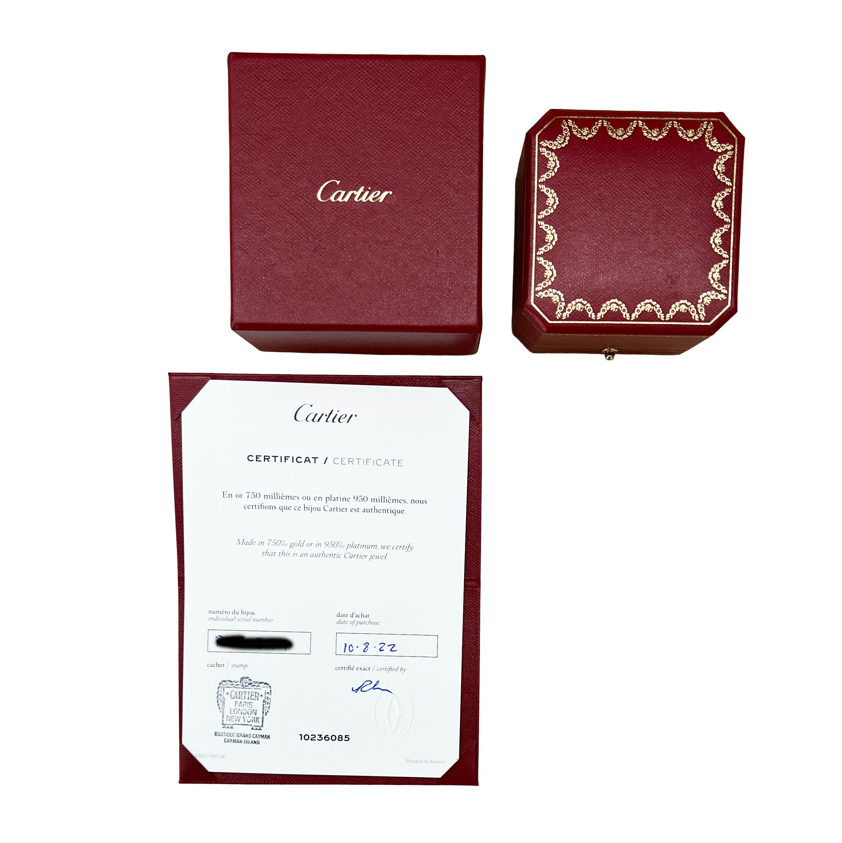 Cartier Rose Gold Diamond Small Model Love Ring im Angebot 1