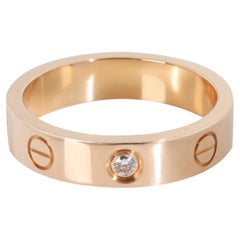 Cartier Rose Gold Diamond Small Model Love Ring