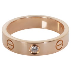Cartier Rose Gold Diamond Small Model Love Ring
