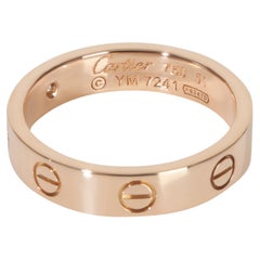 Cartier Rose Gold Diamond Small Model Love Ring